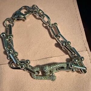 Elegant Silver Tiffanys style Chain Bracelet and necklace